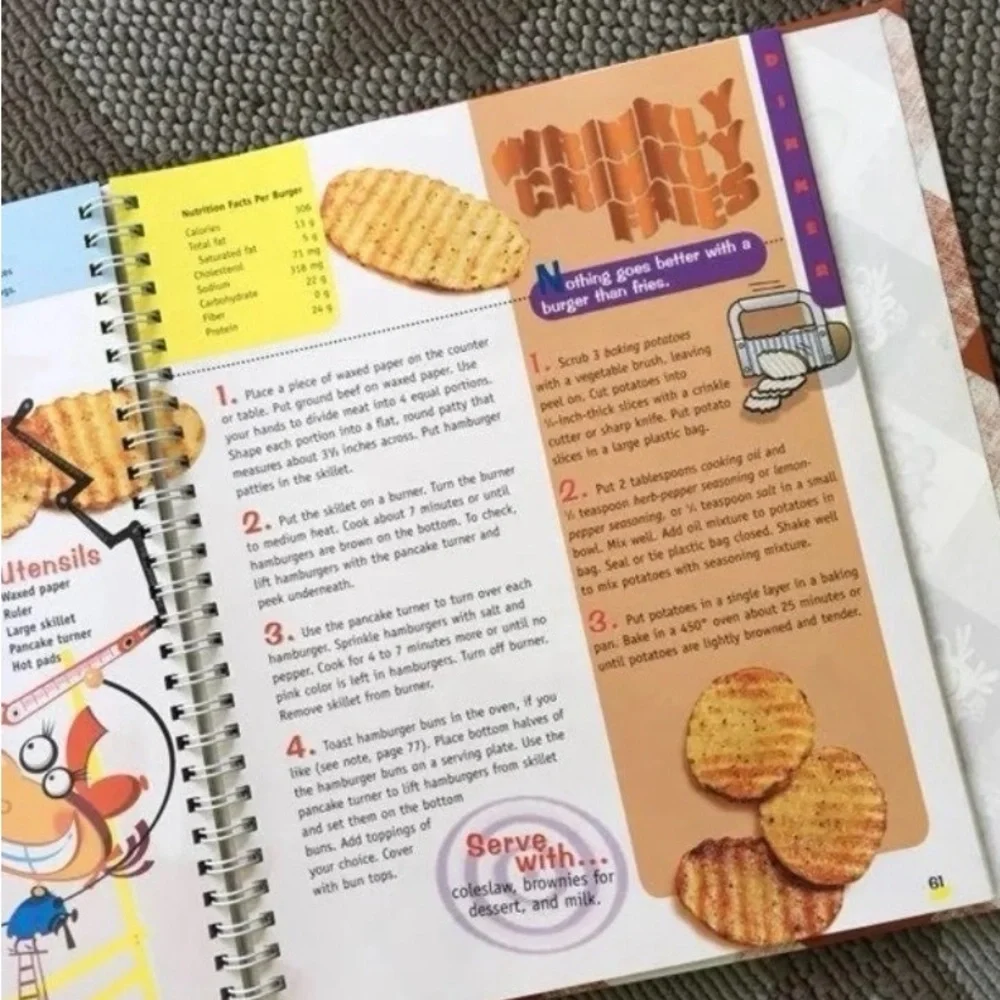 “NEW JUNIOR COOKBOOK” Better Homes & Gardens 6th Ed. Hardcover Spiral Bound